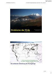 Orobiome der Erde