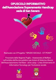 Opuscolo Informativo Ass. Superamento Handicap ... - Spazio Sociale