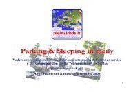Parking & Sleeping in Sicily - Club Plein Air BdS