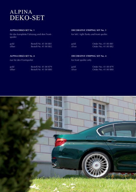 F10/F11 Parts & Accessory - BMW Alpina