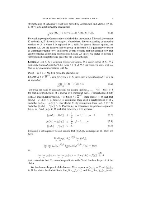 MEASURES OF WEAK NONCOMPACTNESS IN BANACH SPACES ...