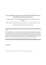 X-ray imaging and spectroscopy with Controlled-Drift ... - MPG HLL