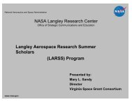 (LARSS) Program - National Council of NASA Space Grant Directors