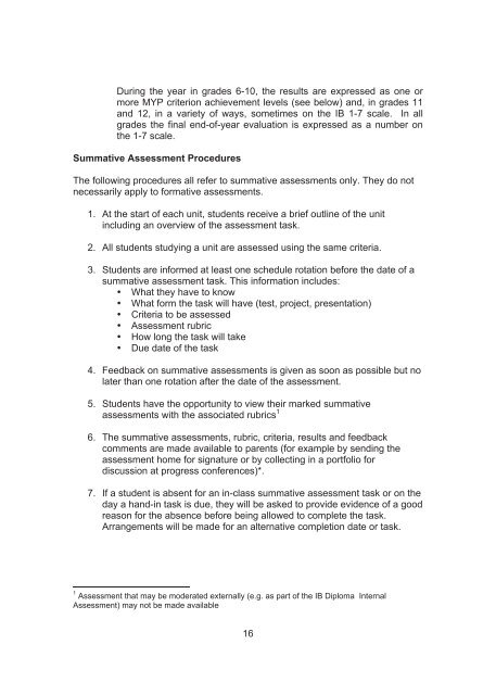 SENIOR SCHOOL STUDENT - PARENT HANDBOOK