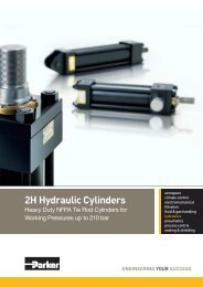2H Hydraulic Cylinders NFPA tie rod 210 bar - SE Hydraulics