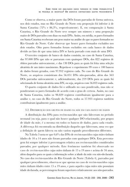 Como podem ser analisados dados pareados de ... - IESC/UFRJ