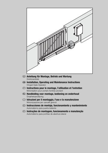 Automatismo para puerta batiente RotaMatic