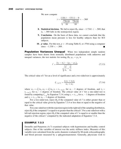 Biostatistics