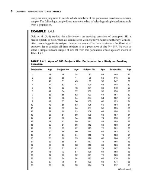 Biostatistics