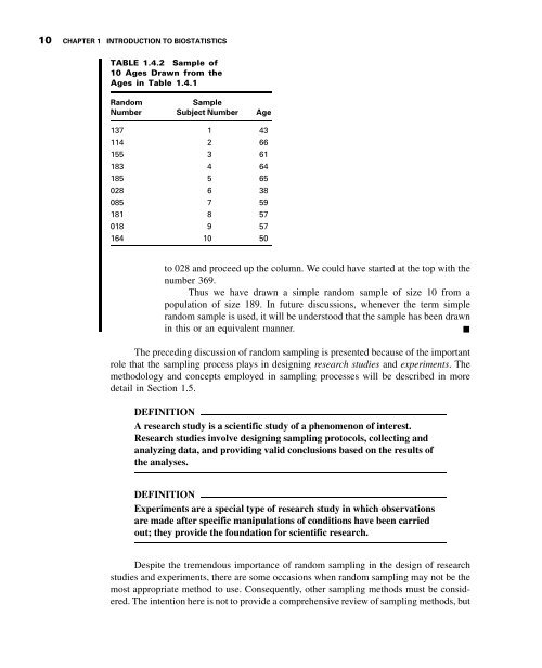 Biostatistics