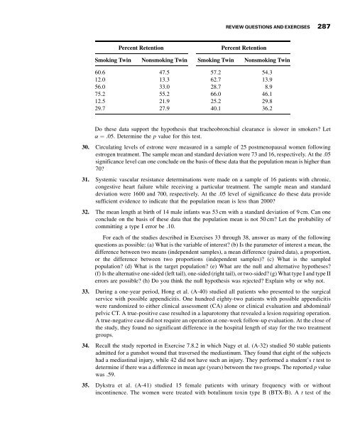 Biostatistics