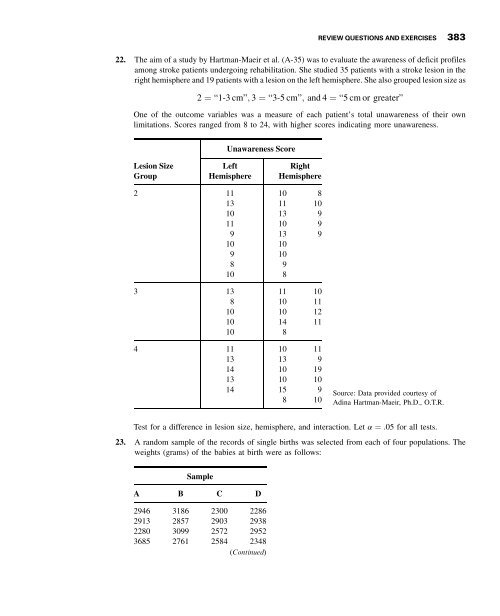 Biostatistics