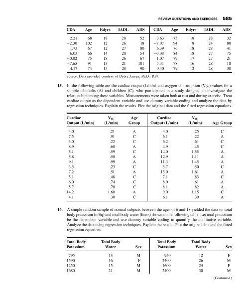 Biostatistics