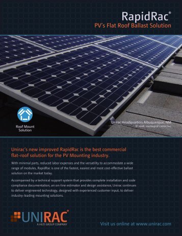 Sales Brochure - Unirac