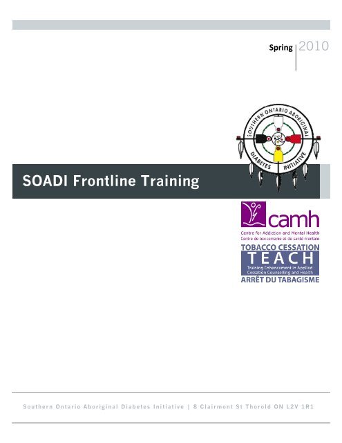 SOADI Frontline Training - CAMH - Nicotine Dependence Clinic