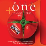 Redpack Sauces Plus 1 Flavor Ideas Brochure - POS ... - Red Gold