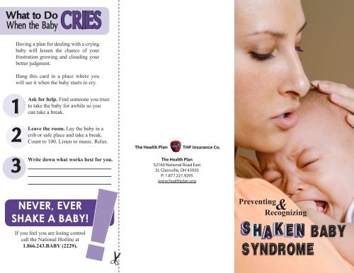 SHAKEN BABY SYNDROME SHAKEN - The Health Plan