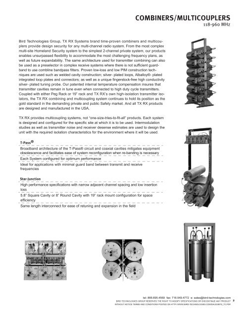 Transmit Combiners - Aspen Electronics