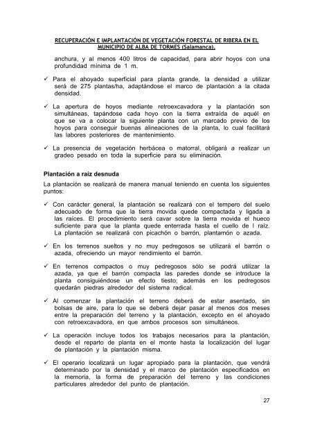 RECUPERACIÓN E IMPLANTACIÓN DE VEGETACIÓN FORESTAL ...