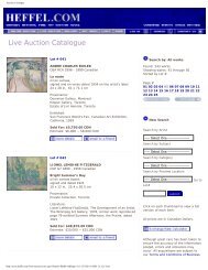 Auction Catalogue - Heffel