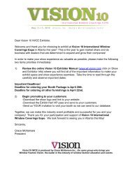 Dear Vision 10 IWCE Exhibitor, Welcome and thank you ... - Shepard