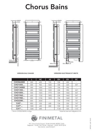 Notice Chorus Bains - Finimetal