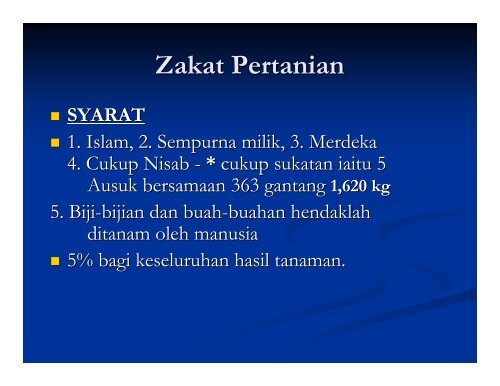 ZAKAT: TUNTUTAN YANG SERING DIALPAKAN