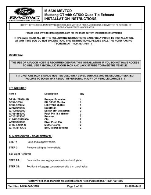 Available Pdf Ford Racing Parts