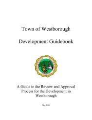 Town of Westborough Development Guidebook