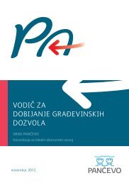 VODIÄ ZA DOBIJANJE GRAÄEVINSKIH DOZVOLA