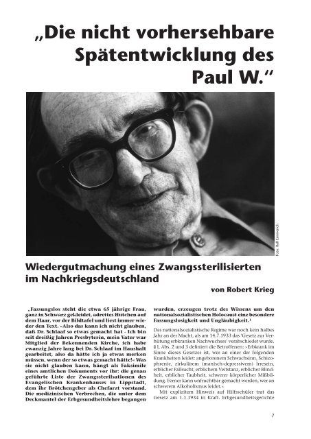 Paul Wulf - UWZ - Archiv