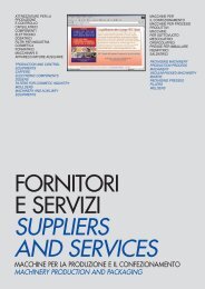 suppliers and services - Fornitori e Servizi