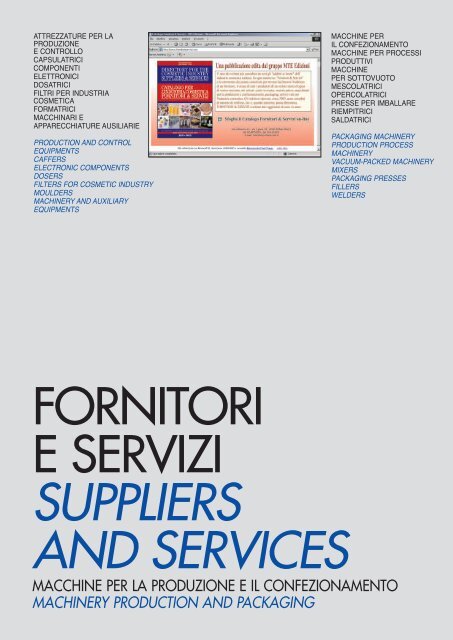 suppliers and services - Fornitori e Servizi