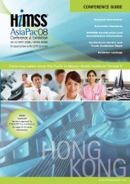 CONFERENCE GUIDE - HIMSS AsiaPac