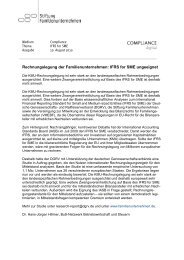 Rechnungslegung der Familienunternehmen: IFRS for SME ... - vmebf