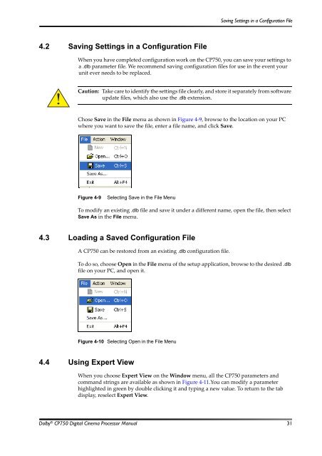 Configuring the C