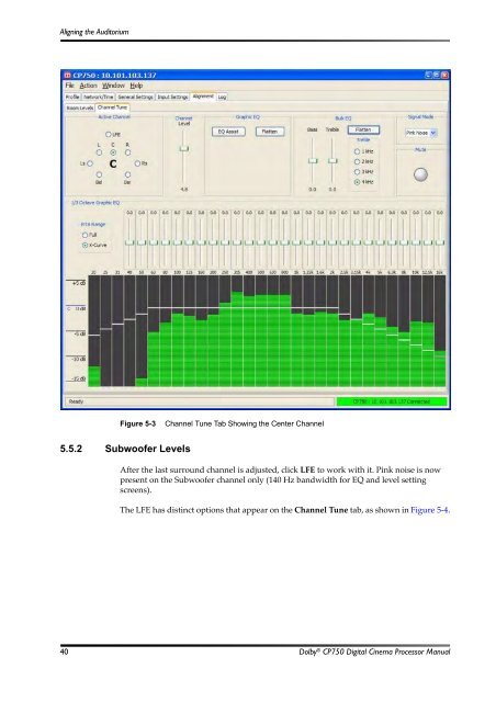 Dolby CP750 Digital Cinema Processor Manual - Projectionniste.net