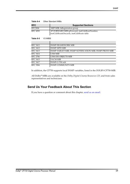 Dolby CP750 Digital Cinema Processor Manual - Projectionniste.net