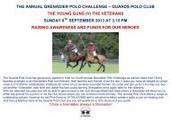 THE ANNUAL GRENADIER POLO CHALLENGE â GUARDS POLO ...