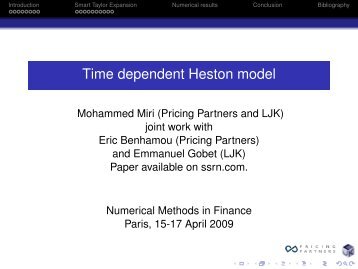 Time dependent Heston model