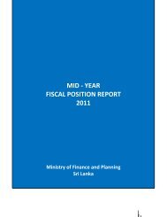 Mid Year Fiscal Position Report - Ministry of Finance and Planning