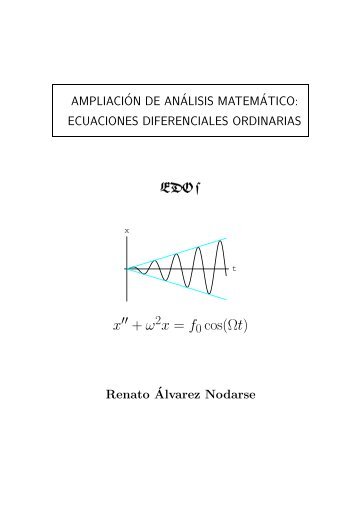 Ecuaciones diferenciales âordinariasâ - ModelaciÃ³n MatemÃ¡tica y ...