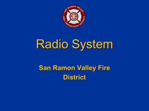 Kenwood Replacement Radios - San Ramon Valley Fire