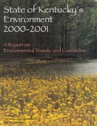 State of the Environment 2000-2001 - Kentucky Environmental ...