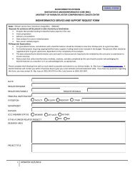 Bioinformatics Request Form - Sylvester Comprehensive Cancer ...