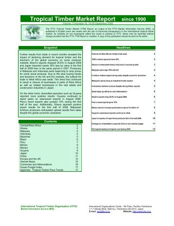 Tropical Timber Market Report since 1990 - Life Forestry Group