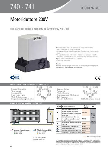 Motoriduttore 230V - Faac