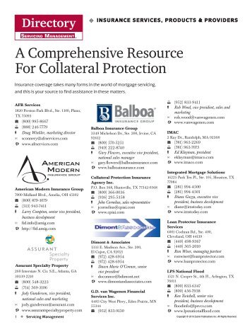 A Comprehensive Resource For Collateral Protection - Servicing ...