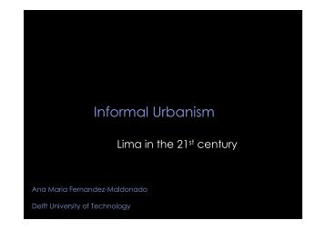 Informal Urbanism - Isocarp