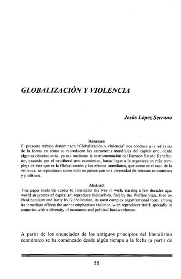 GLOBALIZACIÓN VIOLENCIA